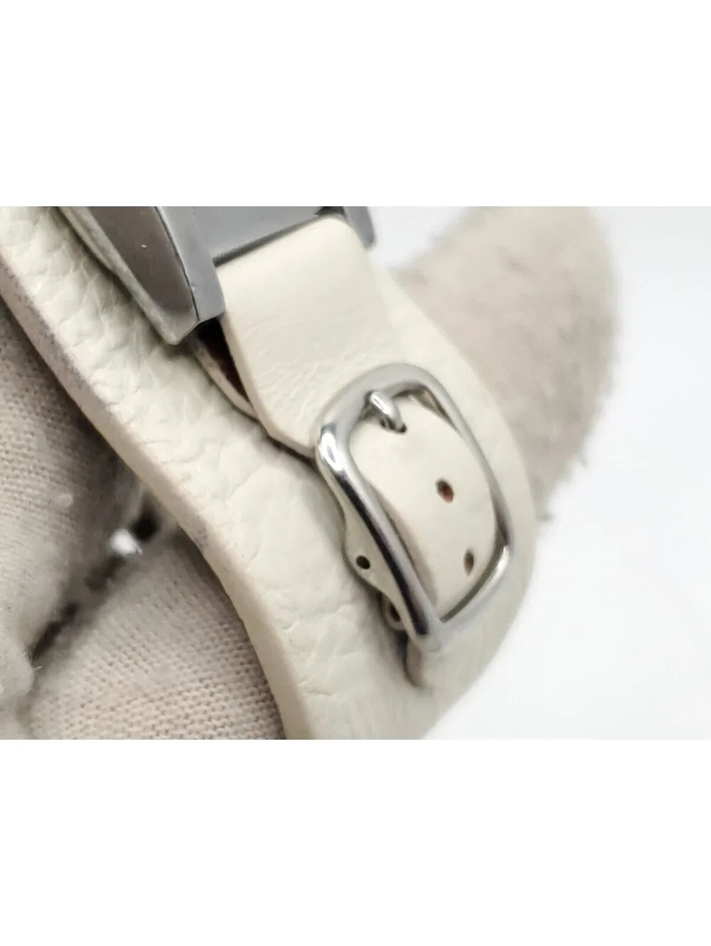Fossil Relic Womens Watch New Battery Silver Tone White Band 22mm